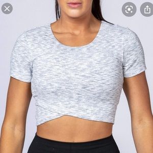Muscle Nation Crossover Crop Tee
